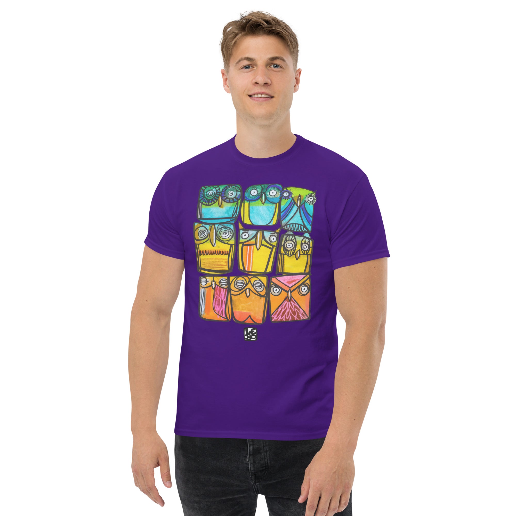 A Parliament of Rainbow Owls - Rainbow Collection - Lebo Unisex Short Sleeve T-Shirt